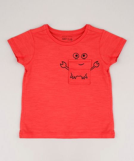 Camiseta-Infantil-com-Bolso-de-Caranguejo-Manga-Curta-Vermelho-9673253-Vermelho_1 Camiseta-Infantil-com-Bolso-de-Caranguejo-Manga-Curta-Vermelho-9673253-Vermelho_1