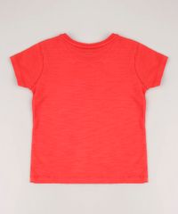 Camiseta-Infantil-com-Bolso-de-Caranguejo-Manga-Curta-Vermelho-9673253-Vermelho_3