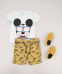 Bermuda-de-Sarja-Infantil-Estampada-de-Coqueiros-com-Cordao-Mostarda-9684473-Mostarda_4