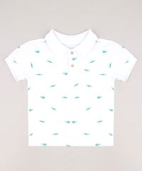 Polo-Infantil-Estampada-de-Jacares-em-Piquet-Manga-Curta-Branca-9638045-Branco_1