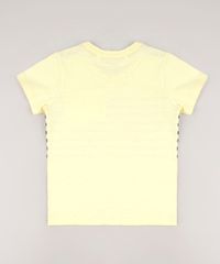 Camiseta-Infantil-com-Bolso-e-Listras-Manga-Curta-Amarela-Claro-9537827-Amarelo_Claro_3