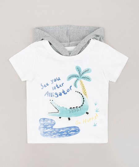 Camiseta-Infantil-Jacare-com-Capuz-Manga-Curta-Off-White-9660062-Off_White_1 Camiseta-Infantil-Jacare-com-Capuz-Manga-Curta-Off-White-9660062-Off_White_1