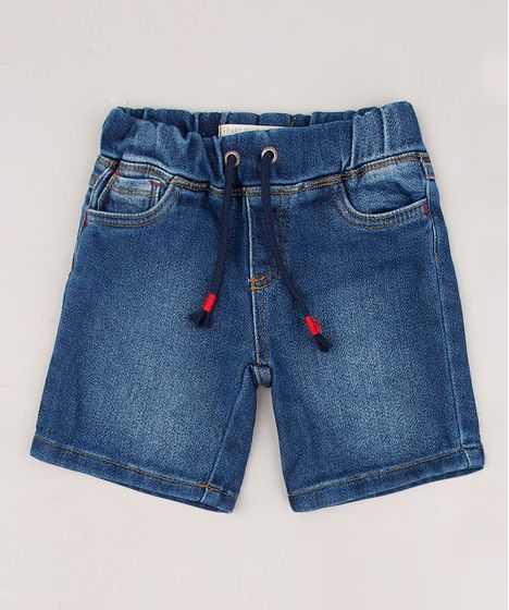 bermuda jeans masculino infantil