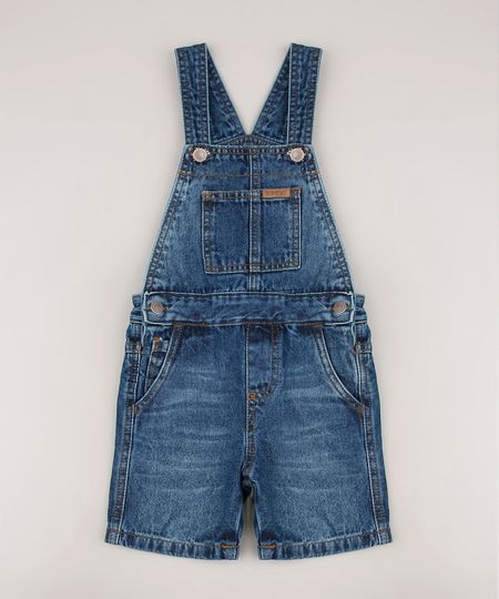 Jardineira-Jeans-Infantil-com-Bolsos-Azul-Escuro-9684475-Azul_Escuro_1 Jardineira-Jeans-Infantil-com-Bolsos-Azul-Escuro-9684475-Azul_Escuro_1