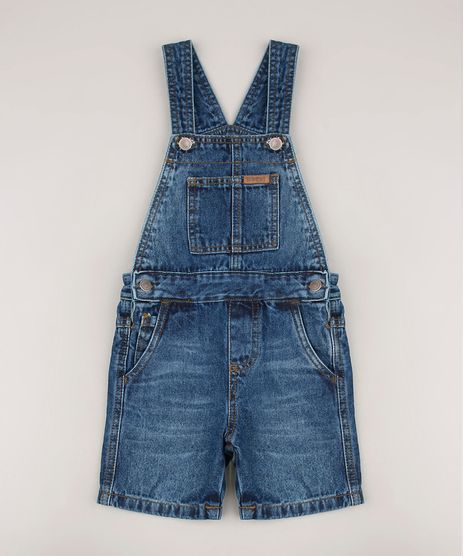 Jardineira-Jeans-Infantil-com-Bolsos-Azul-Escuro-9684475-Azul_Escuro_1