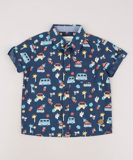 Camisa-Infantil-Estampada-de-Carros-com-Bolso-Manga-Curta-Azul-Marinho-9543941-Azul_Marinho_1 Camisa-Infantil-Estampada-de-Carros-com-Bolso-Manga-Curta-Azul-Marinho-9543941-Azul_Marinho_1