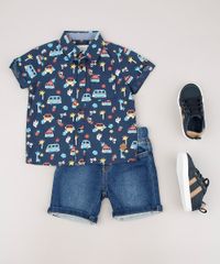 Camisa-Infantil-Estampada-de-Carros-com-Bolso-Manga-Curta-Azul-Marinho-9543941-Azul_Marinho_4