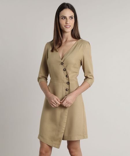 Vestido-Feminino-Mindset-Curto-Transpassado-Manga-3-4-Bege-Escuro-9683294-Bege_Escuro_1 Vestido-Feminino-Mindset-Curto-Transpassado-Manga-3-4-Bege-Escuro-9683294-Bege_Escuro_1