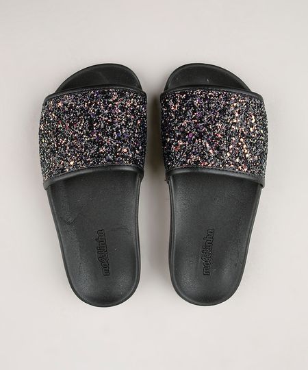 Chinelo-Slide-Infantil-Molekinha-com-Glitter-Preto-9709381-Preto_1