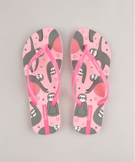 Chinelo-Feminino-Ipanema-Feelings-Estampado-Bicho-Preguica--Rosa-9690063-Rosa_1