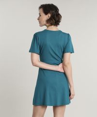 Vestido-Feminino-Curto-com-No-Manga-Curta-Verde-9695354-Verde_2