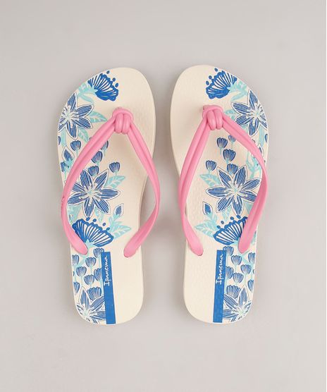 Chinelo-Feminino-Ipanema-Elo-Estampado-Floral-Bege-9690062-Bege_1