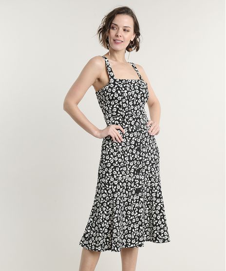 Vestido-Feminino-Midi-Estampado-Floral-com-Recorte-Alca-Media-Preto-9693995-Preto_1