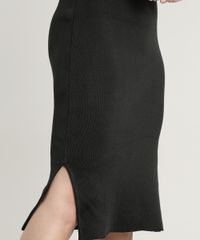 Vestido-Feminino-Midi-em-Trico-com-Fenda-Alcas-Medias-Preto-9620895-Preto_4