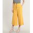 Calca-Feminina-Pantacourt-com-Linho-e-Botoes-Mostarda-9639227-Mostarda_1