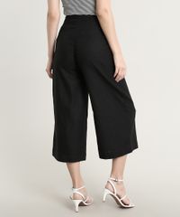 Calca-Feminina-Pantacourt-com-Linho-e-Botoes-Preta-9639227-Preto_2 Calca-Feminina-Pantacourt-com-Linho-e-Botoes-Preta-9639227-Preto_2