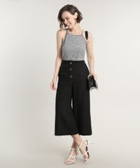 Calca-Feminina-Pantacourt-com-Linho-e-Botoes-Preta-9639227-Preto_3 Calca-Feminina-Pantacourt-com-Linho-e-Botoes-Preta-9639227-Preto_3