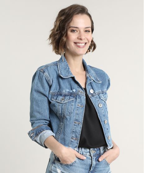 Jaqueta-Jeans-Feminina-Cropped-Destroyed-Azul-Escuro-9676269-Azul_Escuro_1