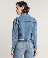 Jaqueta-Jeans-Feminina-Cropped-Destroyed-Azul-Escuro-9676269-Azul_Escuro_2