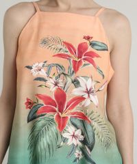 Regata-Feminina-com-Estampa-Floral-Degrade-Decote-Reto-Alcas-Finas-Coral-9643836-Coral_4