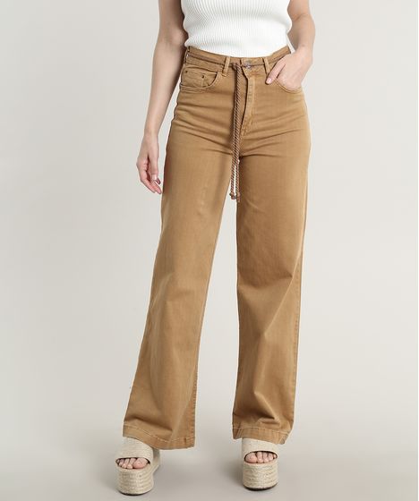 calça pantalona feminina c&a