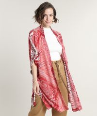 Kimono-Feminino-Estampado-de-Bandana-Manga-Curta-Vermelho-9700075-Vermelho_1