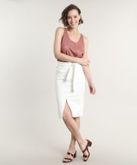 Saia-de-Sarja-Feminina-Lapis-com-Fenda-e-Faixa-para-Amarrar-Off-White-9690209-Off_White_3