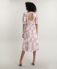 Vestido-Feminino-Midi-Mindset-Estampado-Floral-com-Vazado-nas-Costas-Manga-Curta-Rosa-Claro-9792475-Rosa_Claro_2
