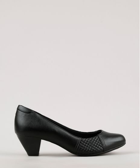 Scarpin-Feminino-Modare-Ultra-Conforto-Bico-Redondo-Salto-Baixo-Grosso-com-Matelasse-Preto-9714568-Preto_1