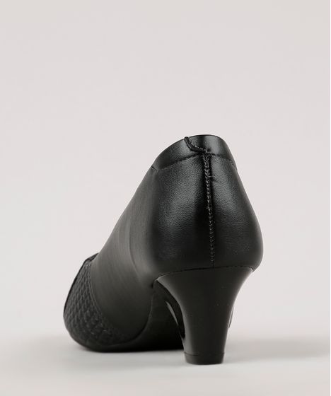 scarpin modare salto baixo grosso