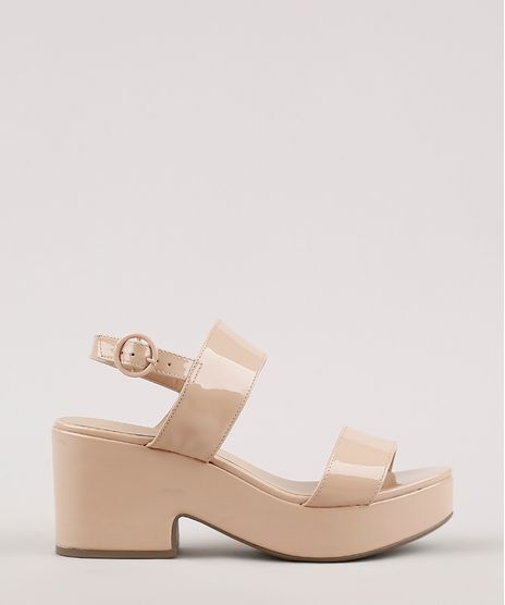 Sandalia-Feminina-Oneself-Plataforma-em-Verniz-Bege-9673924-Bege_1