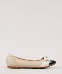 Sapatilha-Feminina-Modare-Ultra-Conforto-Bico-Fino-em-Matelasse-com-Laco-Bege-9714611-Bege_1