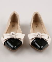 Sapatilha-Feminina-Modare-Ultra-Conforto-Bico-Fino-em-Matelasse-com-Laco-Bege-9714611-Bege_4