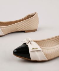 Sapatilha-Feminina-Modare-Ultra-Conforto-Bico-Fino-em-Matelasse-com-Laco-Bege-9714611-Bege_5