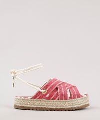 Sandalia-Feminina-Oneself-Flatform-com-Amarracao-Vermelho-9705064-Vermelho_1