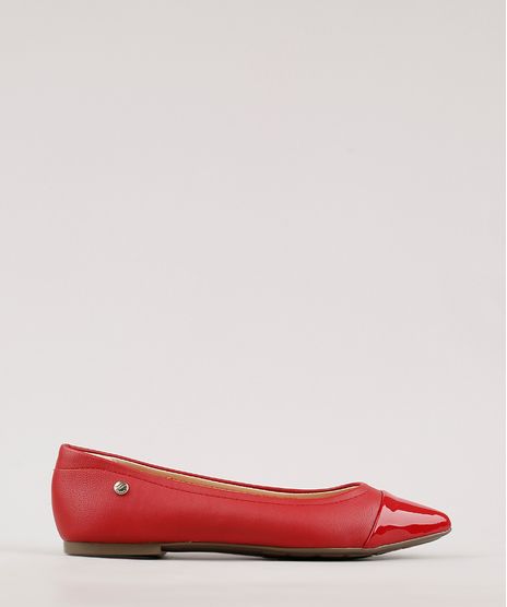 Sapatilha-Feminina-Via-Uno-All-Day-Confortavel-Bico-Fino-com-Recorte-em-Vinil-Vermelha-9675409-Vermelho_1