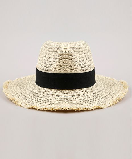 Chapeu-Feminino-com-Faixa-Bege-9642891-Bege_1