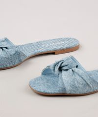 Rasteira-Jeans-Feminina-Oneself-com-Laco-Azul-Medio-9709345-Azul_Medio_5