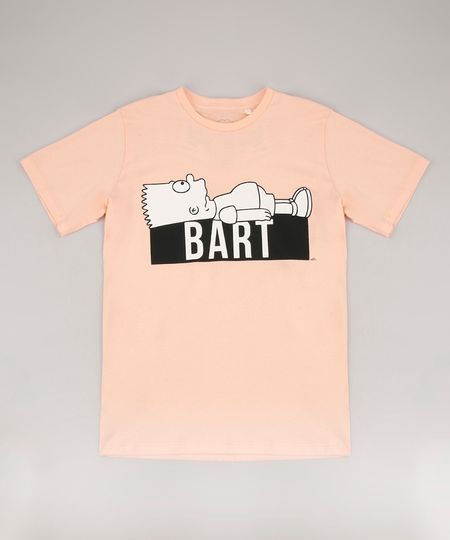 Camiseta-Infantil-Bart-Simpson-Manga-Curta-Laranja-Claro-9672446-Laranja_Claro_1