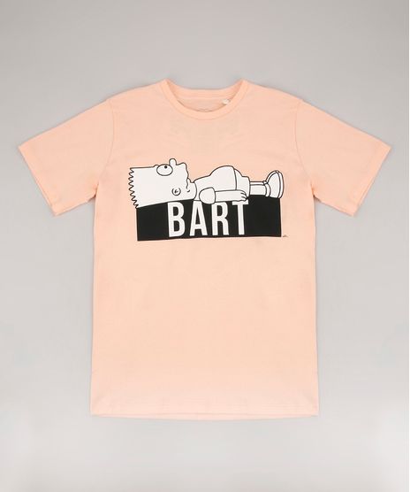 Camiseta-Infantil-Bart-Simpson-Manga-Curta-Laranja-Claro-9672446-Laranja_Claro_1