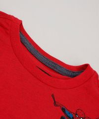 Camiseta-Infantil-Homem-Aranha-com-Bolso-Estampado-Manga-Curta-Vermelha-9727917-Vermelho_4