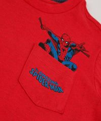 Camiseta-Infantil-Homem-Aranha-com-Bolso-Estampado-Manga-Curta-Vermelha-9727917-Vermelho_5
