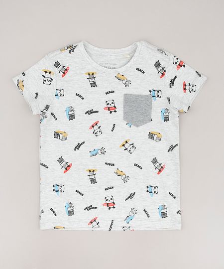 Camiseta-Infantil-Bichinhos-Surfistas-com-Bolso-Manga-Curta--Cinza-Mescla-Claro-9660060-Cinza_Mescla_Claro_1 Camiseta-Infantil-Bichinhos-Surfistas-com-Bolso-Manga-Curta--Cinza-Mescla-Claro-9660060-Cinza_Mescla_Claro_1