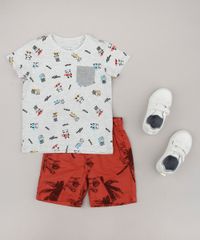 Camiseta-Infantil-Bichinhos-Surfistas-com-Bolso-Manga-Curta--Cinza-Mescla-Claro-9660060-Cinza_Mescla_Claro_3
