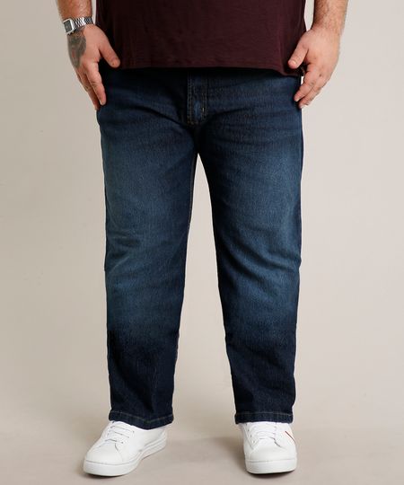 Calca-Jeans-Masculina-Plus-Size-Reta-com-Bolsos-Azul-Escuro-9693980-Azul_Escuro_1 Calca-Jeans-Masculina-Plus-Size-Reta-com-Bolsos-Azul-Escuro-9693980-Azul_Escuro_1