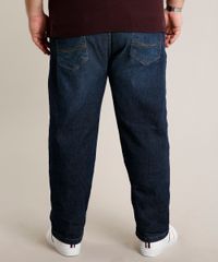 Calca-Jeans-Masculina-Plus-Size-Reta-com-Bolsos-Azul-Escuro-9693980-Azul_Escuro_4