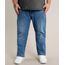 Calca-Jeans-Masculina-Plus-Size-Reta-com-Bolsos-Azul-Medio-9693981-Azul_Medio_1