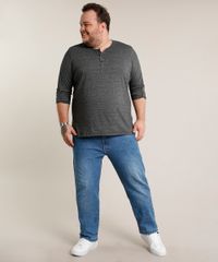 Calca-Jeans-Masculina-Plus-Size-Reta-com-Bolsos-Azul-Medio-9693981-Azul_Medio_3