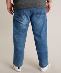 Calca-Jeans-Masculina-Plus-Size-Reta-com-Bolsos-Azul-Medio-9693981-Azul_Medio_4
