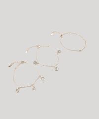 Kit-de-3-Pulseiras-Femininas-Folheadas-com-Pingentes-de-Nossa-Senhora-Dourado-9657485-Dourado_1